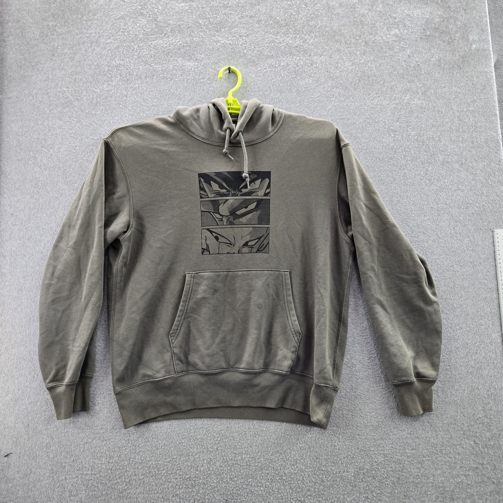Uniqlo x Dragon Ball Men Hoodie M Green Graphic Print Dragon Ball Anime READ